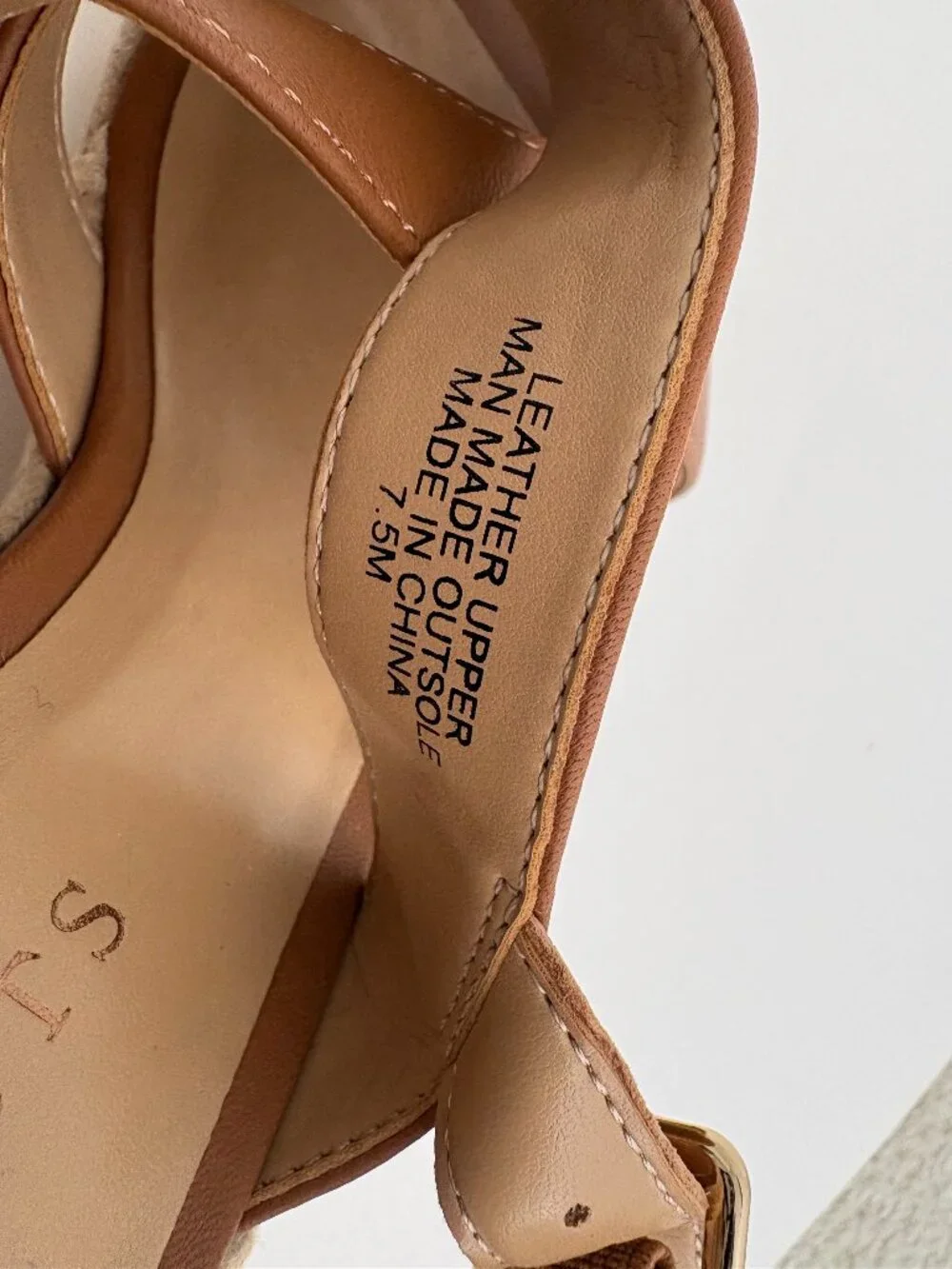 Talbots tan leather